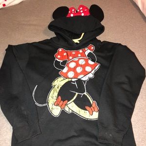 minnie mouse hoodie with ears attached